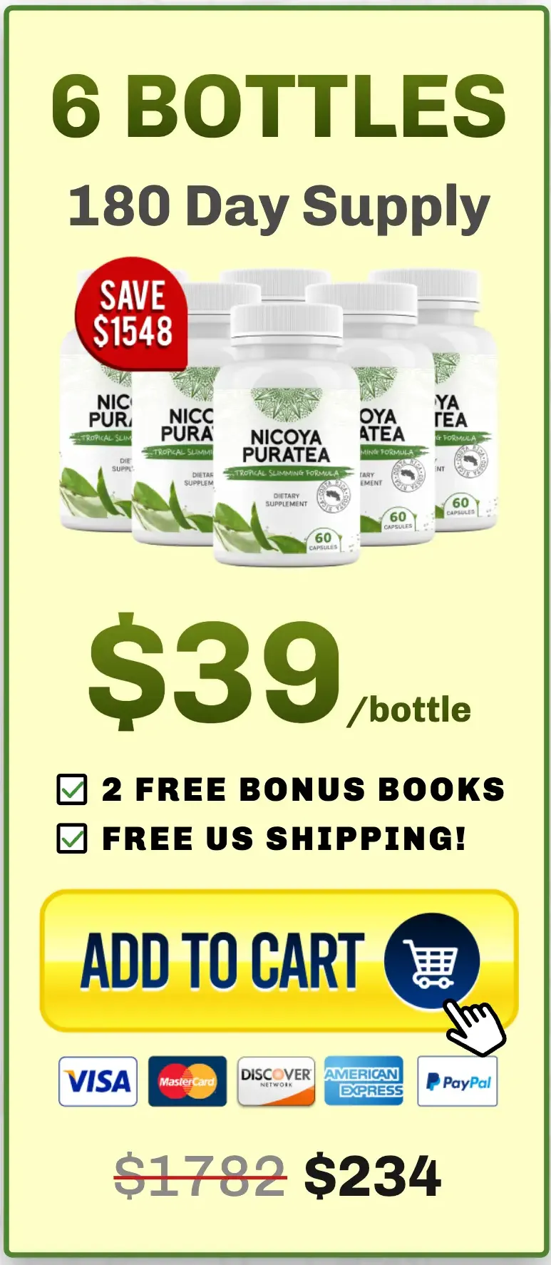 Nicoya PuraTea Buy 6 Bottles