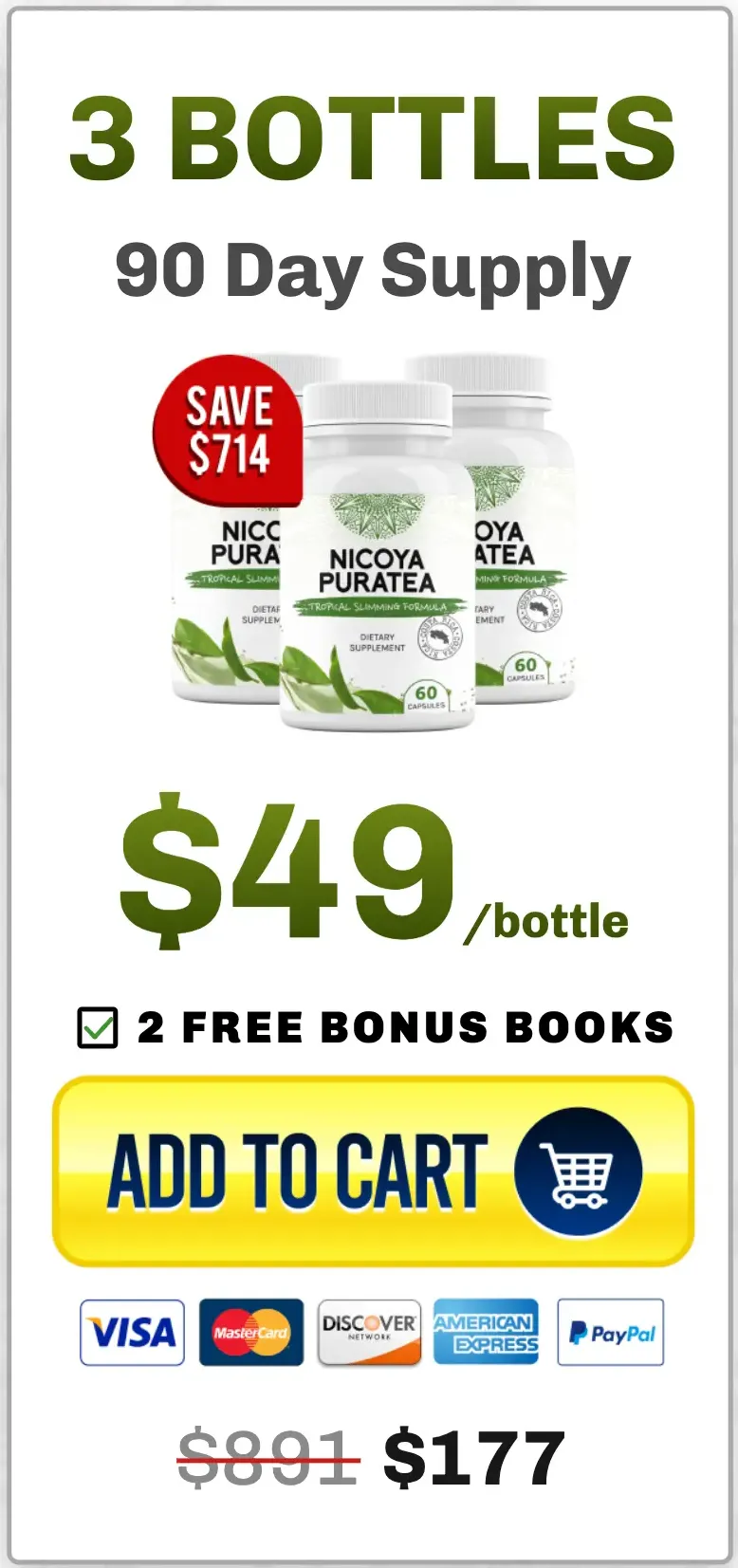 Nicoya PuraTea Buy 3 Bottles